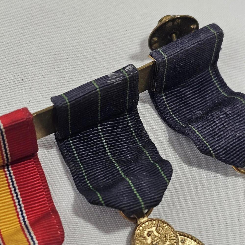 Vintage US Navy Milita Miniature Dinner Dress Unifor Medals Expert Pistol Rifle - Picture 7 of 12